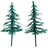 Christmas Tree Cake Topper Set pack of 12 Yule Log Cupcake Fir Forest Decoration