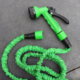 Expanding Garden Hose Pipe Anti Kink Connector and 7 Function Water Spray Gun