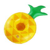 4x Inflatable Drink Holder Pineapple Floating Can Cup Hot Tub Swimming Pool Bath
