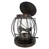 Metal Bird Seed Feeder with Squirrel Guard Hanging Garden Food Feed Station Gift