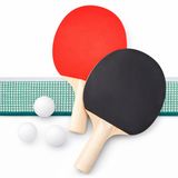 Table Tennis Set Ping Pong Racket Bats Balls & Net 2 Player Indoor Outdoor Game