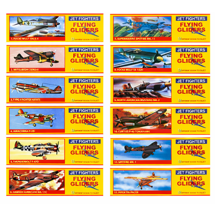 Flying Glider Plane Toy For Boys Birthday Party Bag Filler For Kids Jet Fighters
