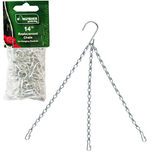 2 x Hanging Basket Chain Replacements Easy Fit Spare Metal Garden Planter Hooks