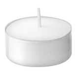 Tea Light Candles 100x Woodbridge Unscented White Wax Tealight Candle Home Light