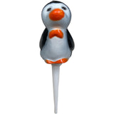 Penguin Christmas Cake Topper Pack of 12 Yule Log Cupcake Mini Xmas Decoration