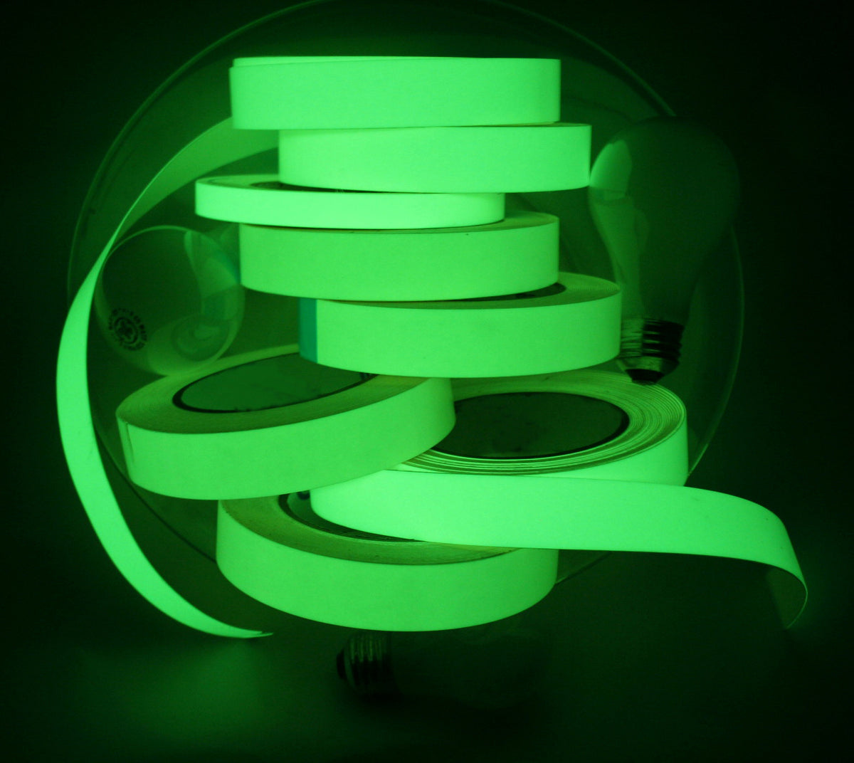 Glow In The Dark Sticky Tape Self Adhesive Luminous Safety Film Sticker Roll