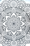 Mandalas Colouring Book A4 - Adult Anti Stress 48 Page Book To Relax Mind Gift