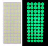 120pc Glow In The Dark Sticker Dot Round Luminous Sheet Self Adhesive Room Decal