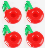 4x Inflatable Cherry Drink Holders Red Floating Cup Hot Tub Swimming Pool Party