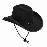 Black Cowboy Hat Western Fancy Dress Party Festival Cowboy Cowgirl Accessory