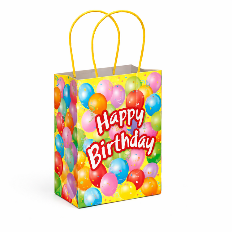 Birthday Party Gift Bags With Handle Small Present Paper Loot Favours Party Bag