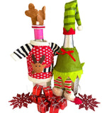 Christmas Table Decoration Bottle Covers Xmas Tree Topper Wine Gin Pub Bar Gift