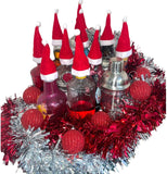 Christmas Table Decoration Bottle Topper Xmas Hat Mini Red Santa Wine Gift Idea