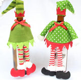 Christmas Table Decoration Bottle Covers Xmas Tree Topper Wine Gin Pub Bar Gift