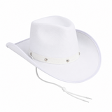 White Cowboy Hats  Pack of 6  Western Fancy Dress Party Festival Cowgirl Hen Do