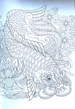 Sealife Colouring Book A4 - Adult Anti Stress 48 Page Book Relaxing Sea Animals