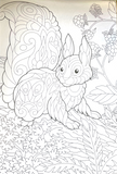Animal Colouring Book A4 - Adult Anti Stress 48 Page Book For Relaxing Mind Gift