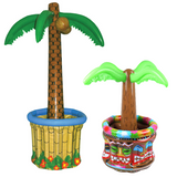 Inflatable Drinks Cooler Hawaiian Palm Tree Garden Ice Bucket Pool Party Prop