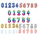 Glitter Number Candle Birthday Party Age Cake Topper Anniversary Decoration