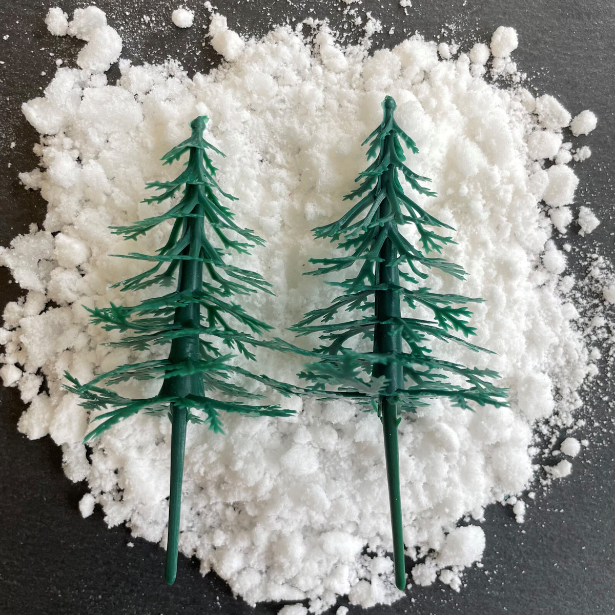 Christmas Tree Cake Topper Set pack of 6 Fir Forest Yule Log Cupcake Decoration