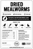 Dried Mealworms 5L Refill Bag 800g High Protein Wild Bird Food Garden Birds