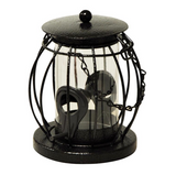 Bird Feeders Seed Nut Fatball Set of 3 Hanging with Metal Cage Squirrel Guard