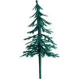 Christmas Tree Cake Topper Set pack of 12 Yule Log Cupcake Fir Forest Decoration