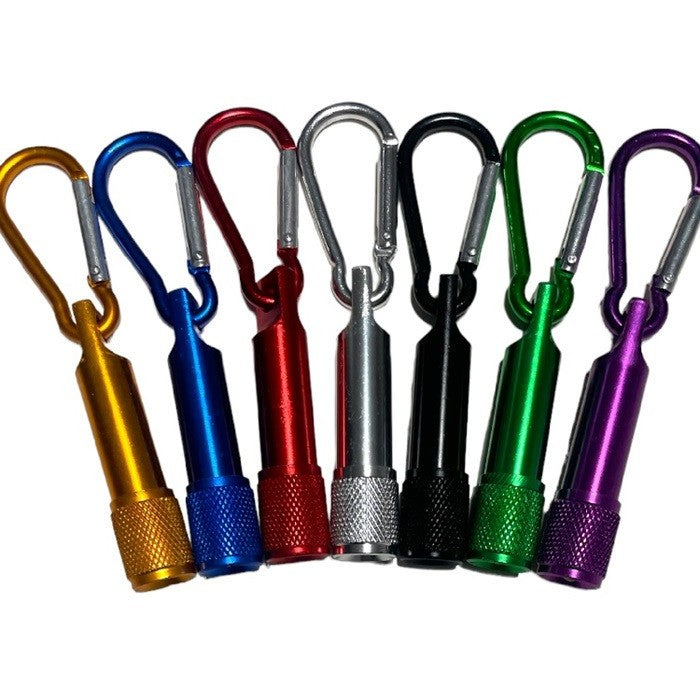 7x Mini Torch Carabiner Clip Keyring Bright LED Emergency Camping Night Light
