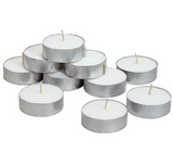 Tea Light Candles White Unscented Wax Quality 4 Hour Burn Time Pick pack size