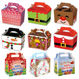 Christmas Treat Gift Box Kids Xmas Eve Party Food Lunch Children Boy Girl Boxes