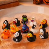 Halloween Rubber Ducks Pack of 12 Spooky Bath Toys Party Bag Fillers Kids Prizes