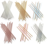 16 Extra Tall Candles & Holders 18cm Birthday Party Cake Topper Decoration Pick