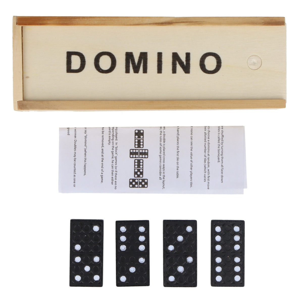 Dominoes Game Set 28 Piece Double Six Dominos Kids Childrens Party Travel Game