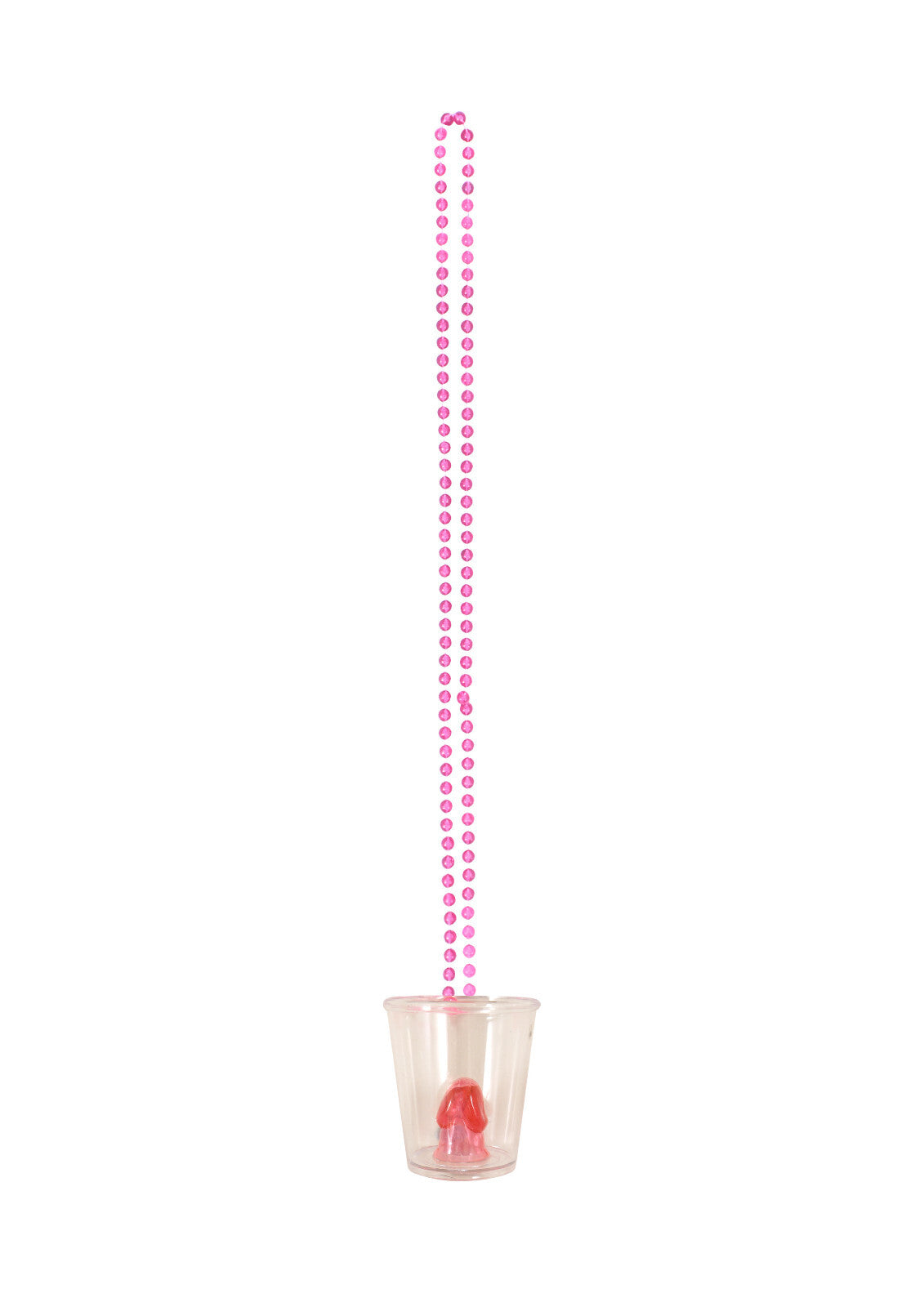 6x Hen Party Willy Shot Glasses Glass Pink Necklace Fun Night Fancy Dress Prop