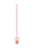 6x Hen Party Willy Shot Glasses Glass Pink Necklace Fun Night Fancy Dress Prop