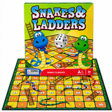 Snakes and Ladders Family Board Game Classic Kids Fun Party Game 2-6 Players