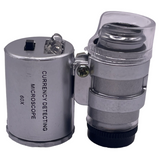 Mini 60X Pocket Microscope Hydroponic Garden Plant Bud Pest Magnifier LED Light