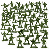 100x Toy Soldiers Green Plastic Soldier Figures Army Men for Boys Birthday Gift