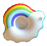 4x Inflatable Rainbow Drink Holders Cup Float Hot Tub Swimming Pool Party Bath