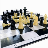 Chess Set Family Board Game 32 Piece Kids Traditional Folding 2 Player Game 35cm