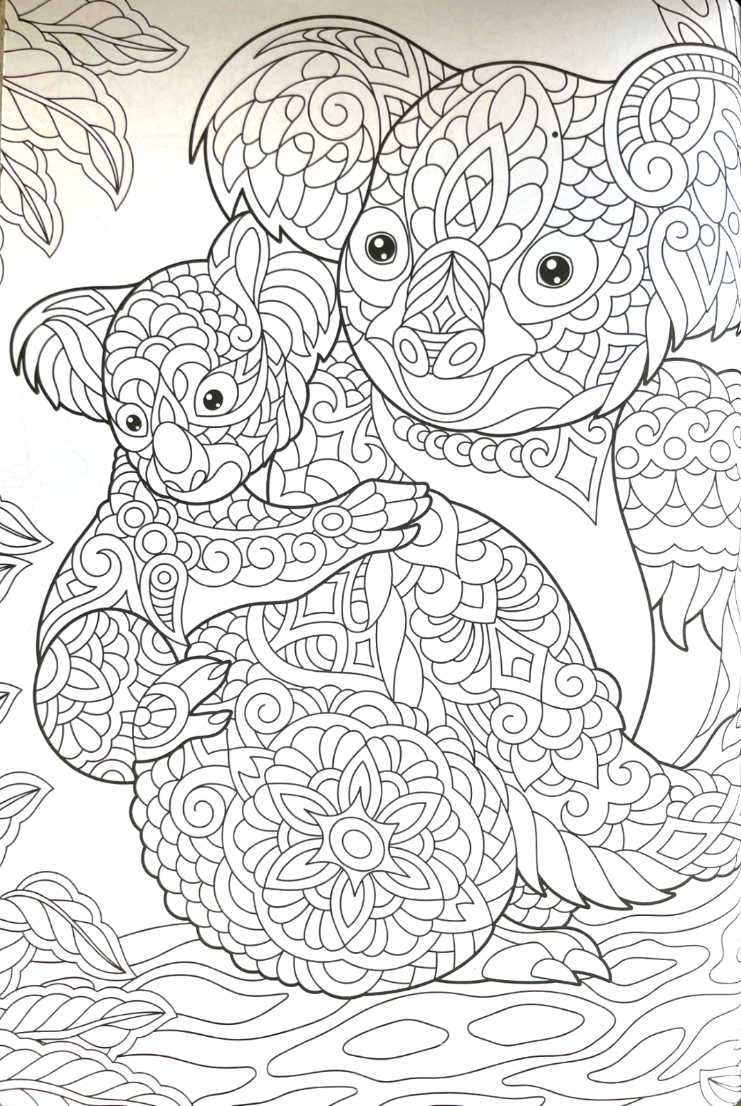 Animal Colouring Book A4 - Adult Anti Stress 48 Page Book For Relaxing Mind Gift