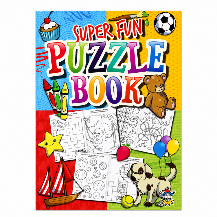 A6 Mini Puzzle Colouring Books for Kids Party Bags Fillers Boys Girls Fun Games
