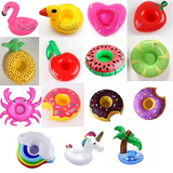 4x Inflatable Drink Holders Float Cup Hot Tub Swimming Pool Bath Toy Beach Party