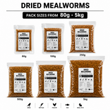 Dried Mealworms Premium Wild Bird Food High Protein Garden Bird Treat Natural