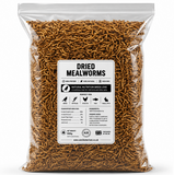 Dried Mealworms 500g Refill Bag 3L High Protein Wild Bird Food For Garden Birds