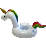 4 x Inflatable Unicorn Drink Holder Cup Can Hot Tub Float Swimming Pool Bath Toy