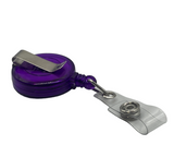 Retractable Keyring Round Key Chain ID Badge Holder Extendable Rope Belt Clip