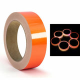 Orange Glow In The Dark Sticky Tape 12mm x 10 metre Roll Self Adhesive Luminous