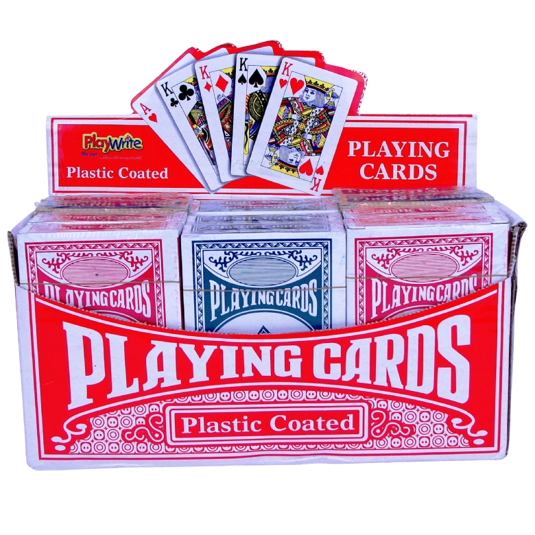 Playing Cards 1-24 Packs Deck of Quality Plastic Coated Professional Poker Game
