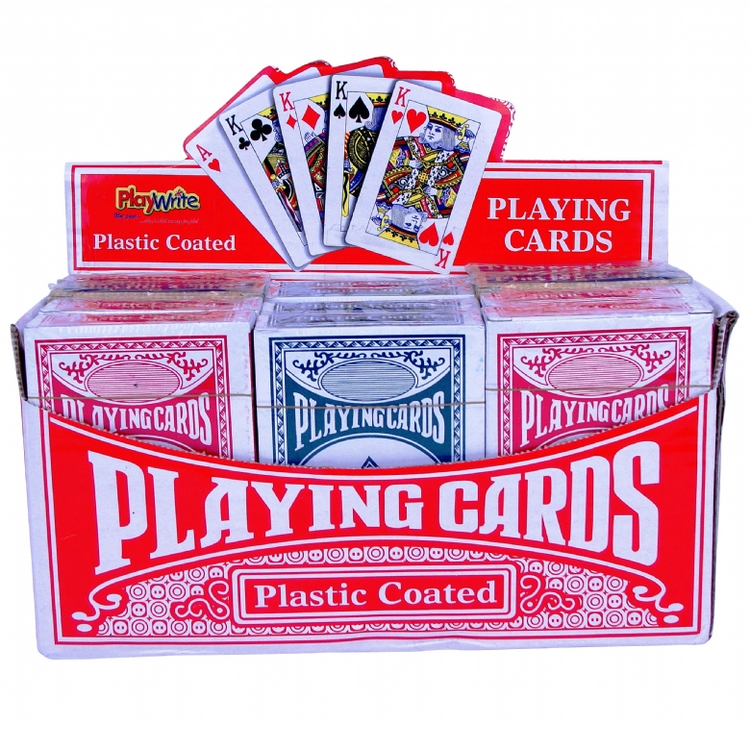Playing Cards 1-24 Packs Deck of Quality Plastic Coated Professional Poker Game